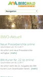 Mobile Screenshot of bergwald-offensive.de